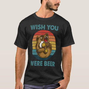T-shirt Vous étiez bière bière Ours de bière de style rétr