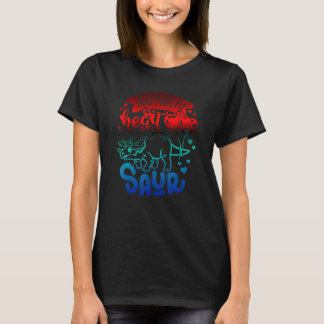 T-shirt Vous Faites De Mon Coeur Saur Cute Dinosaur Valent