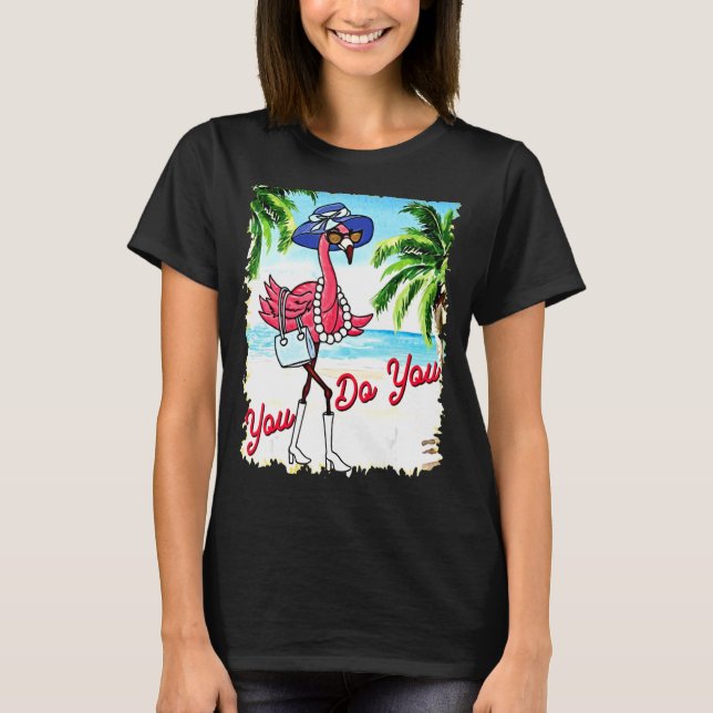 T-shirt Vous Faites Flamant rose Vacances D'Été (Devant)