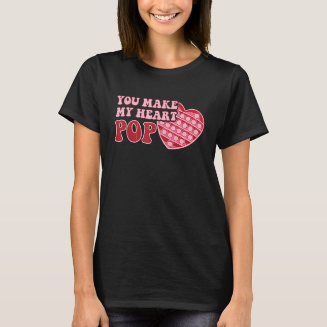 T-shirt Vous Faites Mon Coeur Pop Heureuse Sainte-Valentin (Devant)