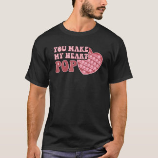 T-shirt Vous faites mon coeur Pop Saint Valentin pop it En