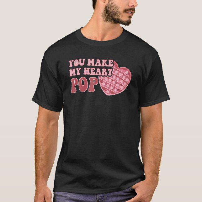 T-shirt Vous faites mon coeur Pop Saint Valentin pop it En (Devant)