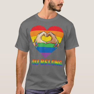 T-shirt Vous faites partie de LGBTQ+ Gay pride arc-en-ciel