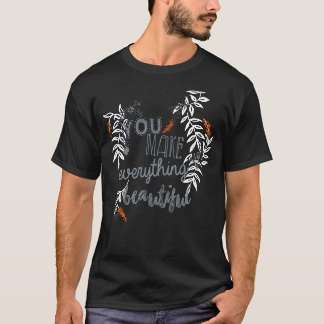 T-shirt Vous Faites Tout Beau Art Floral Folklore (Devant)