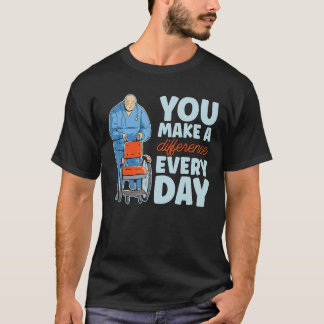 T-shirt Vous faites une différence chaque jour Senior Care