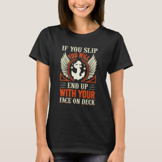 T-shirt Vous Finirez Avec Le Visage Sur Le Plat Sailor Amu