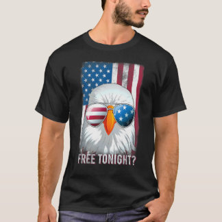T-shirt Vous Libérez Ce Soir Aigle 4 juillet Amérique Vint
