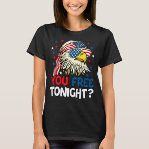 T-shirt Vous Libérez Ce Soir Drapeau Américain Aigle Patri