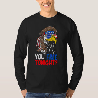 T-shirt Vous Libérez Ce Soir Patriotique Aigle Drapeau Amé