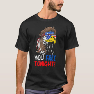 T-shirt Vous Libérez Ce Soir Patriotique Aigle Drapeau Amé