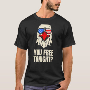 T-shirt Vous Libérez Ce Soir Patriotique American Bald Eag