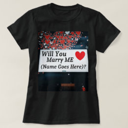 T-shirt Vous marierez-vous (Vous pouvez ajouter le nom !)?
