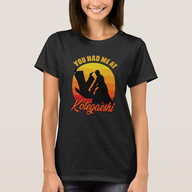 T-shirt Vous M'Avez Eu Au Retro Kotegaeshi Sunset Aikido M (Devant)