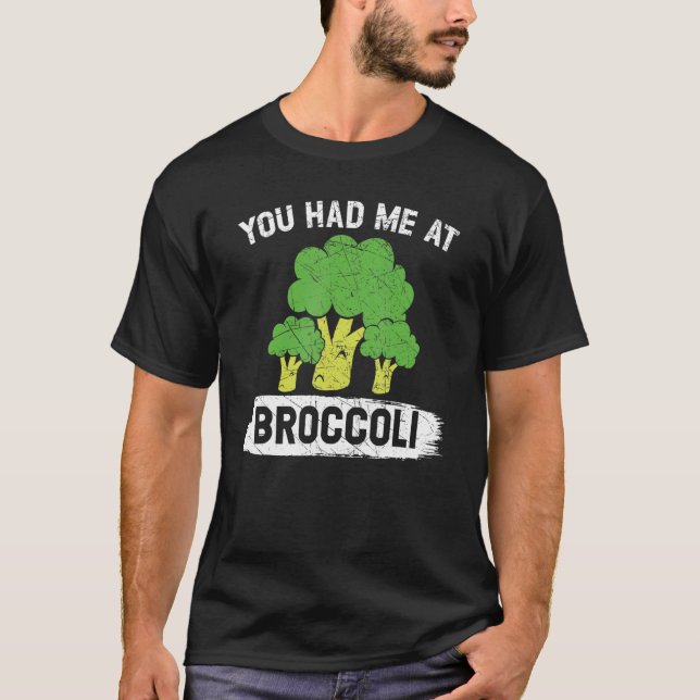 T-shirt Vous M'Avez Eu Chez Broccoli Vegan Vegetable Veg S (Devant)