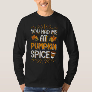 T-shirt Vous m'aviez à la Latte au goût de citrouille et a