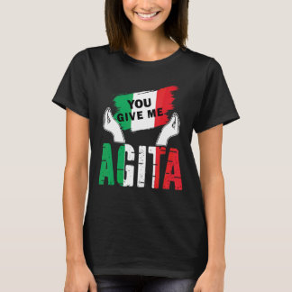 T-shirt Vous Me Donnez Agita Humour Citation Italien Vinta