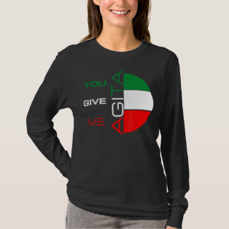 T-shirt Vous Me Donnez Agita Humour Citation Italienne 10