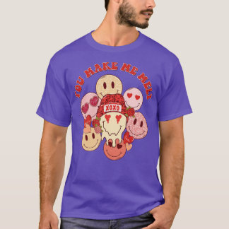 T-shirt Vous me faites fondre rétro fondre heureux visage