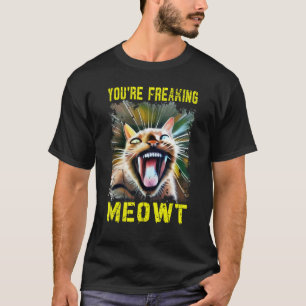 T-shirt Vous me faites miauler folle Dame chat fou Chat