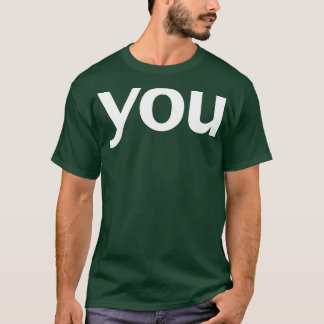 T-shirt Vous minimisez la typographie Texte blanc