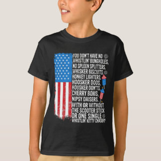 T-shirt Vous n'avez pas de Whistling Bungholes Usa Drapeau