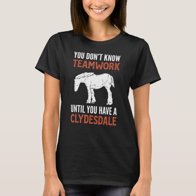 T-shirt Vous ne connaissez pas le travail d'équipe avant d (Devant)