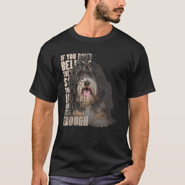 T-shirt Vous ne croyez pas qu'ils ont des âmes Tibétain Te (Devant)