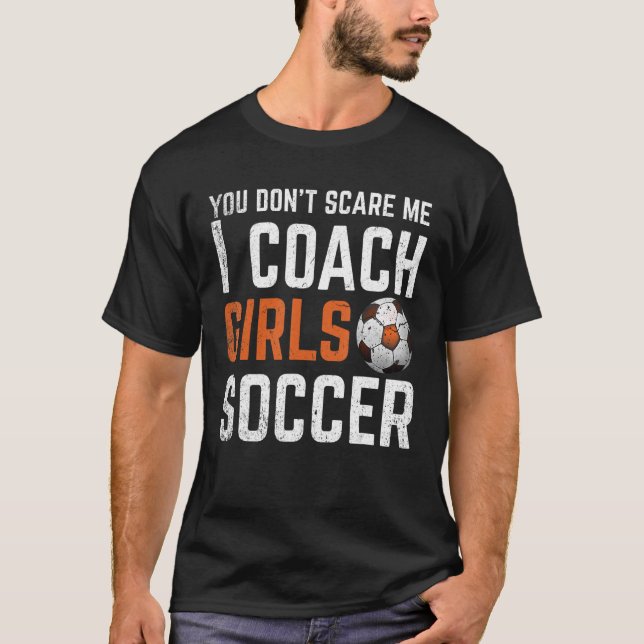 T-shirt Vous ne me faites pas peur J'Entraîne Filles Footb (Devant)