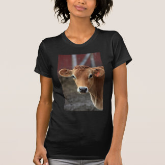 T-shirt Vous ne me pensez pas suis jolie vache du Jersey