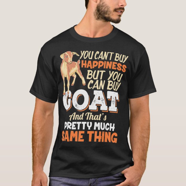 T-shirt Vous ne pouvez pas acheter le bonheur mais vous po (Devant)