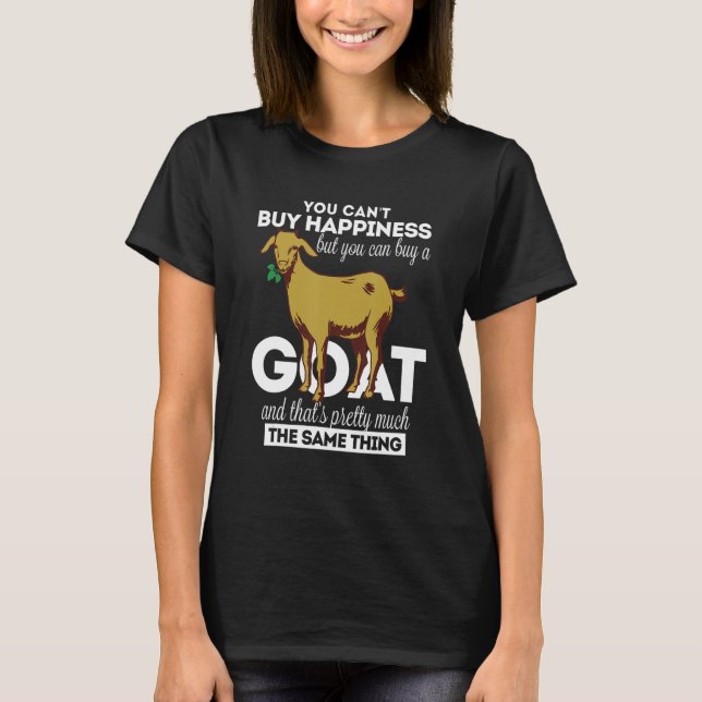 T-shirt Vous ne pouvez pas acheter le bonheur mais vous po (Devant)