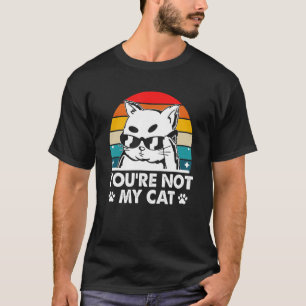T-shirt Vous n'êtes pas mon chat Introvert Amoureux des ch