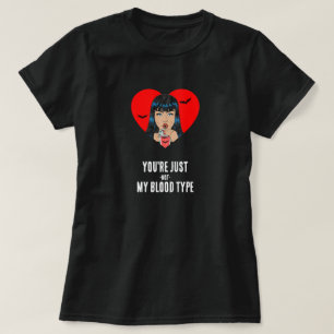 T-shirt "Vous n'êtes pas mon groupe sanguin" Funny Vampire