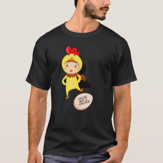 T-shirt Vous n'êtes pas un poulet Blagues animales