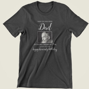 T-shirt Vous Nous Manquez Ici Photo Anniversaire Mémoria