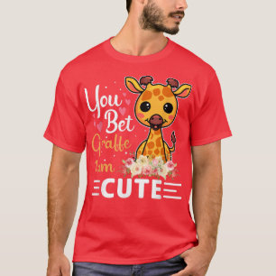 T-shirt Vous pariez Giraffe Im CuteGiraffe Lover garçons e