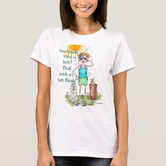 T-shirt "Vous pensez que c'est chaud", "flash chaud" mémoi (Devant)