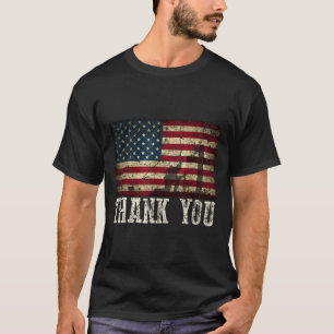 T-shirt Vous Pour Vos Services Patriotique - Anciens Comba