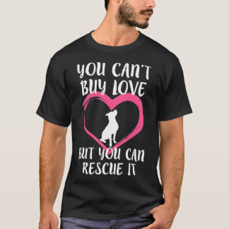 T-shirt Vous Pouvez Acheter Aimer Femme Pitbull Secourir C