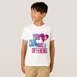 T-shirt Vous pouvez faire à des enfants d'une différence
