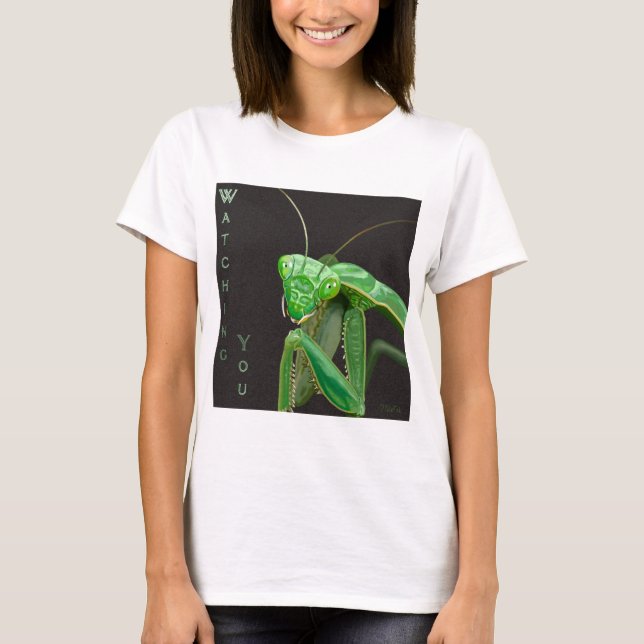 T-shirt Vous regarder - Version verte (Devant)