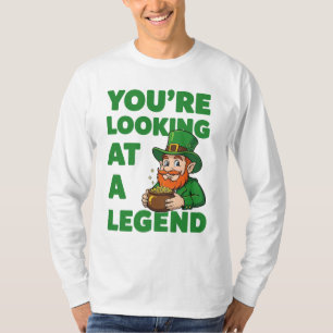 T-shirt Vous regardez un Leprechaun de dessin animé légend