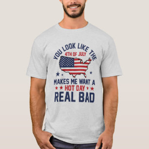 T-shirt Vous ressemblez aux hommes et femmes du 4 juillet 