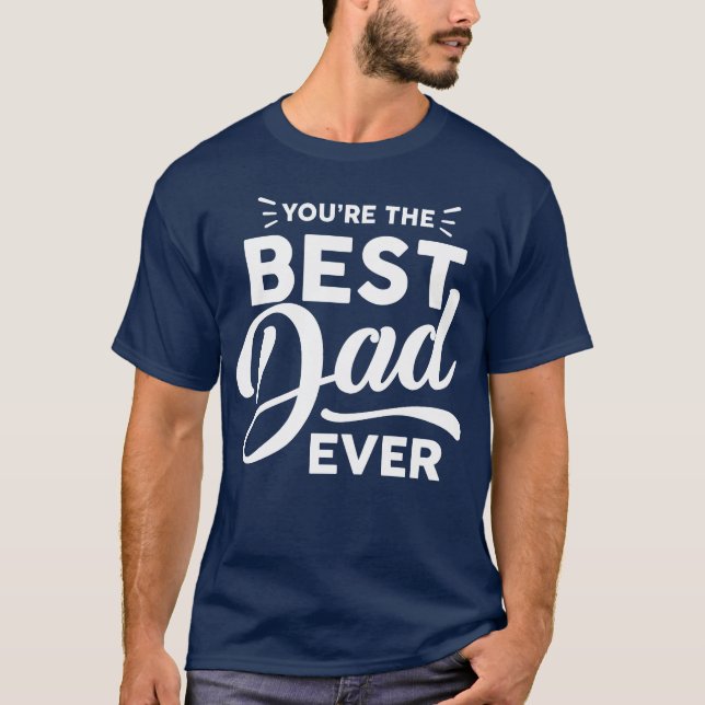 T-shirt Vous retrouvez la famille des meilleurs pères (Devant)
