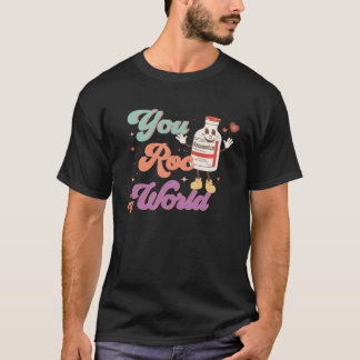 T-shirt Vous Roc Mon Monde CRNA ICU ER ED Nurse Valentines