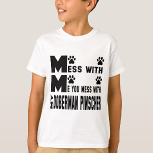 T-shirt Vous salissez avec mon pinscher de dobermann
