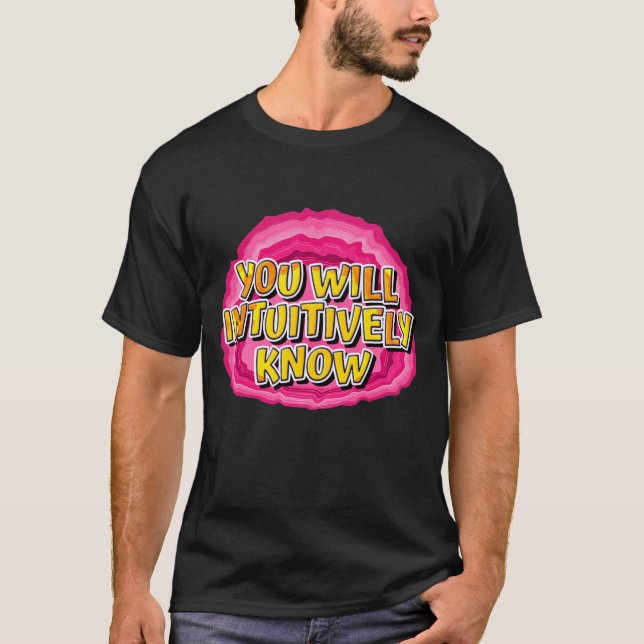 T-shirt Vous saurez intuitivement le slogan de rétablissem (Devant)