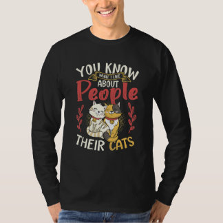 T-shirt Vous Savez Ce Que J'Aime Chez Les Gens Leurs Chats