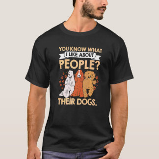 T-shirt Vous Savez Ce Que J'Aime Chez Les Gens Leurs Chien