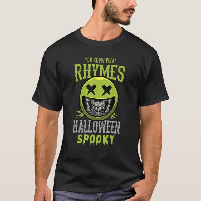 T-shirt Vous Savez Ce Qui Récit Avec Halloween Éffrayant O (Devant)